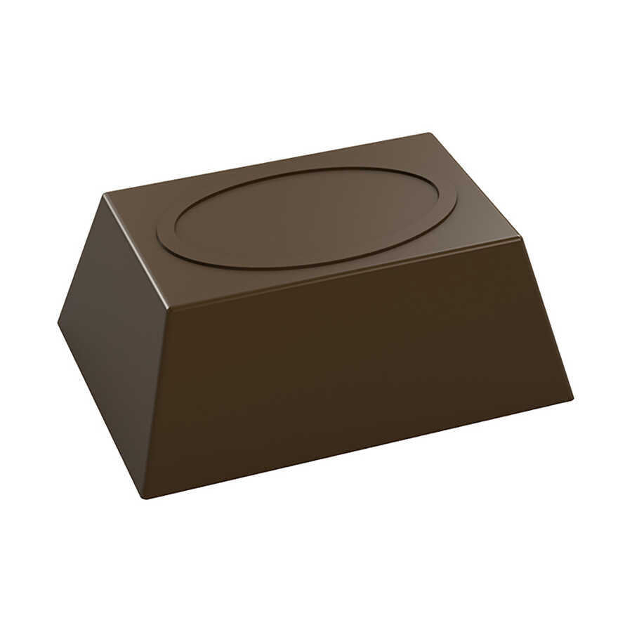 Square With Cocoa Design Chocolate Mould No: 212