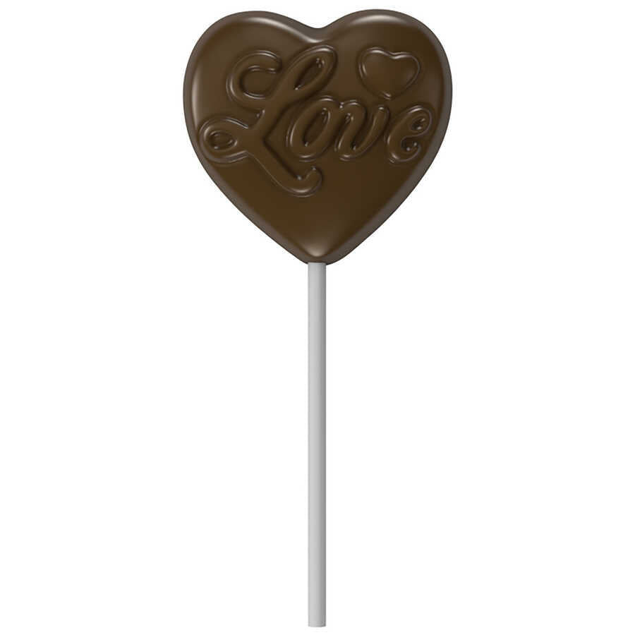 Heart Lollypop Chocolate Mould No: 691