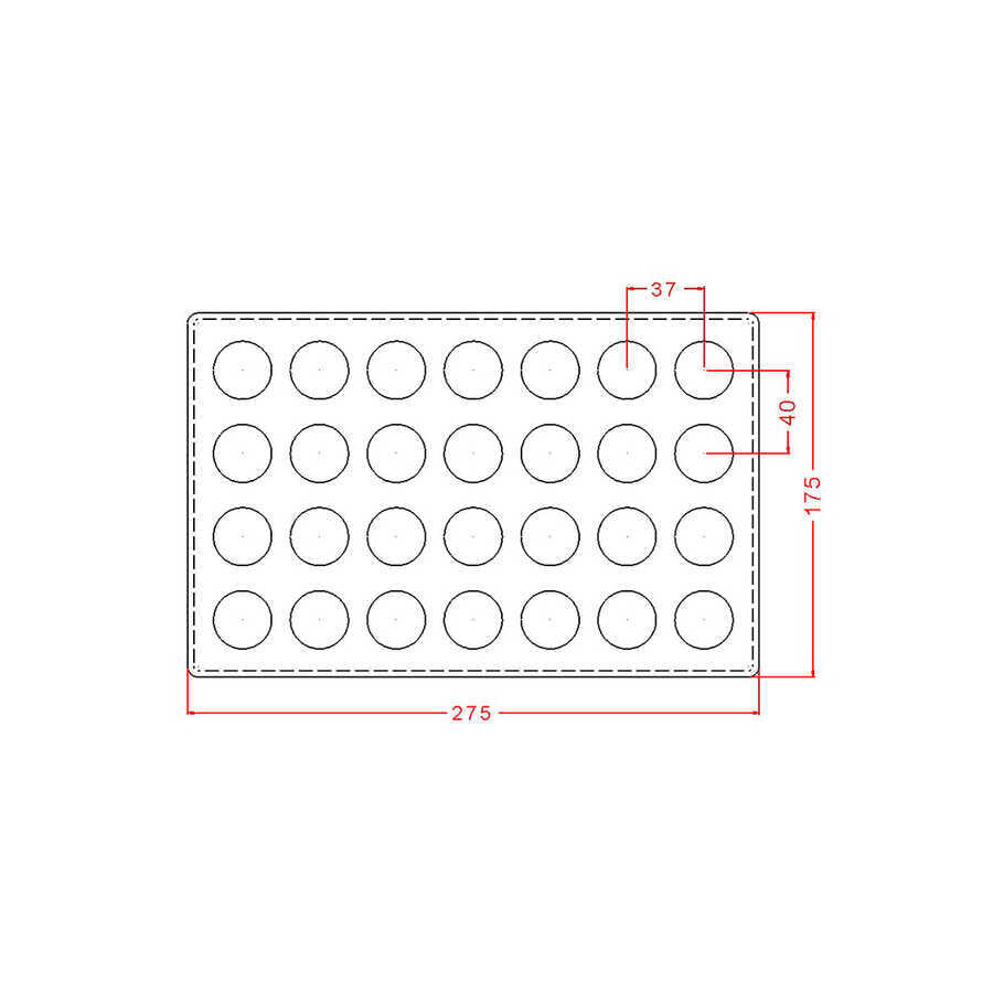Dome Praline Chocolate Mould No: 743