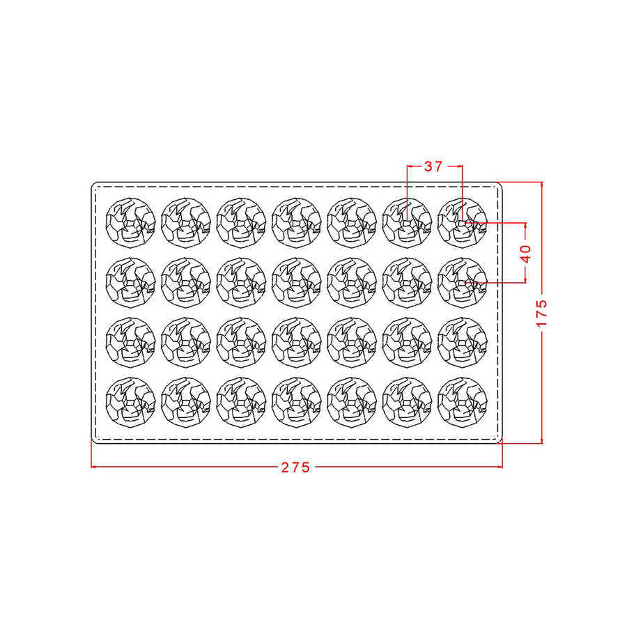 Round Mountain Chocolate Mould No: 760