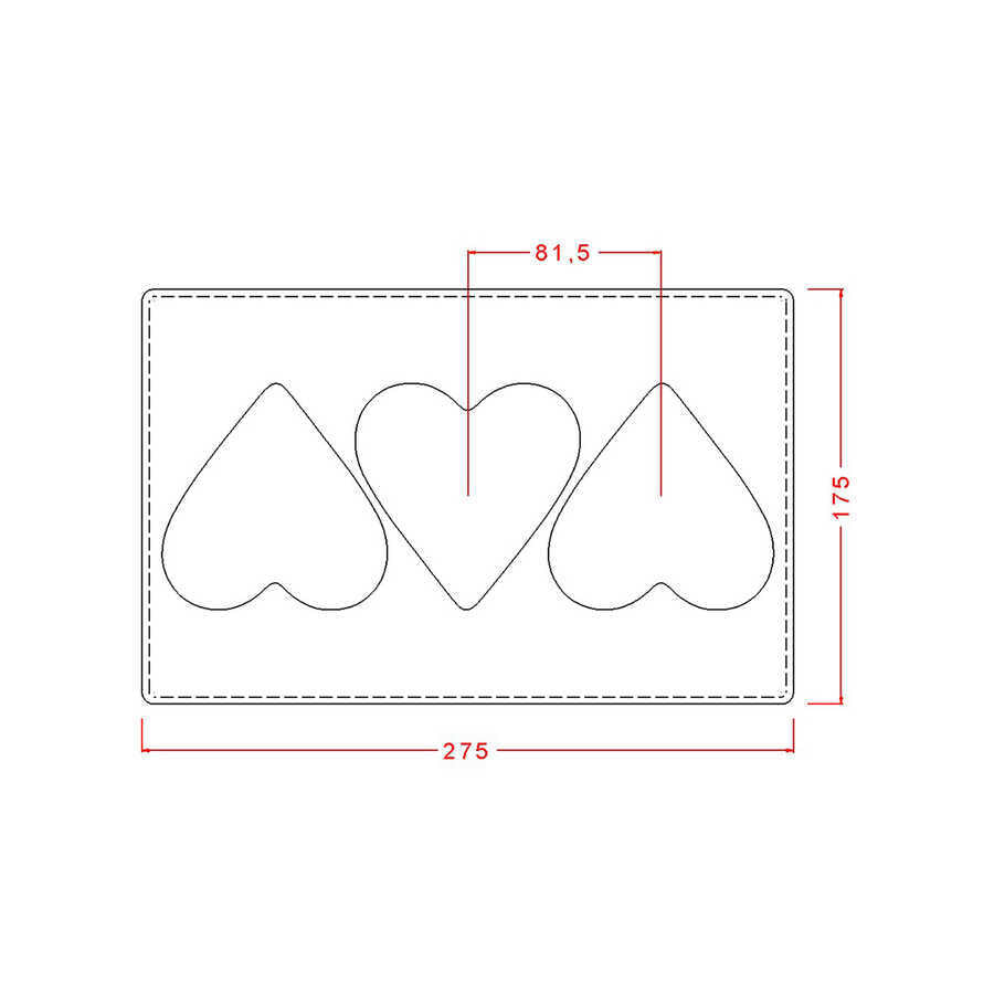 Heart Chocolate Mould No: 386