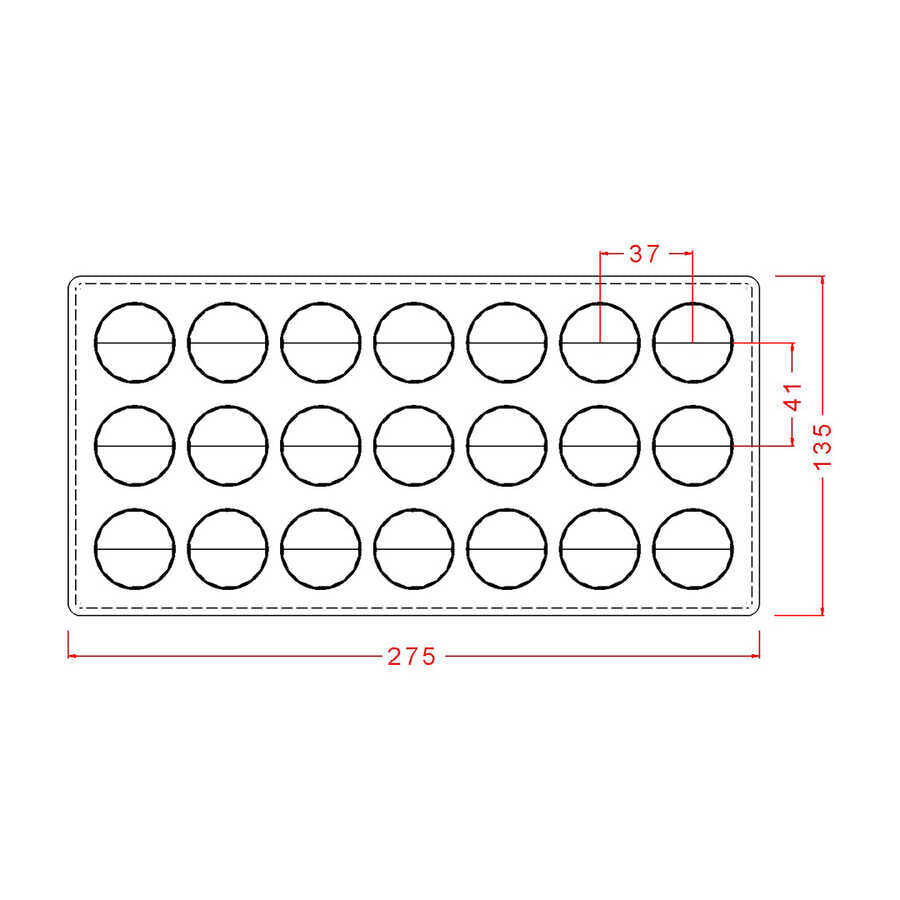 Dome Praline Chocolate Mould No: 88