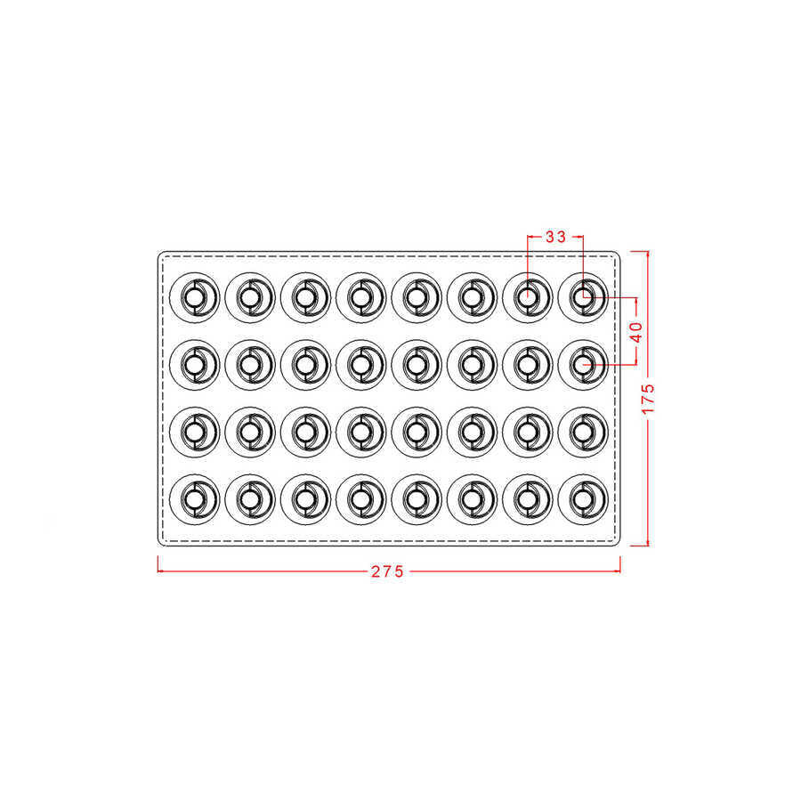 Round Praline Chocolate Mould No: 610