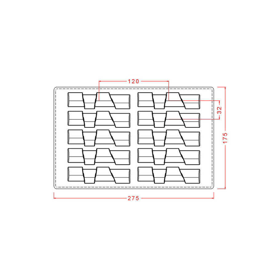 Bar Chocolate Mould No: 603