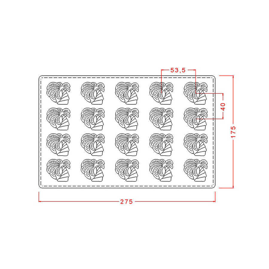 Palm Tree Chocolate Mould No: 240