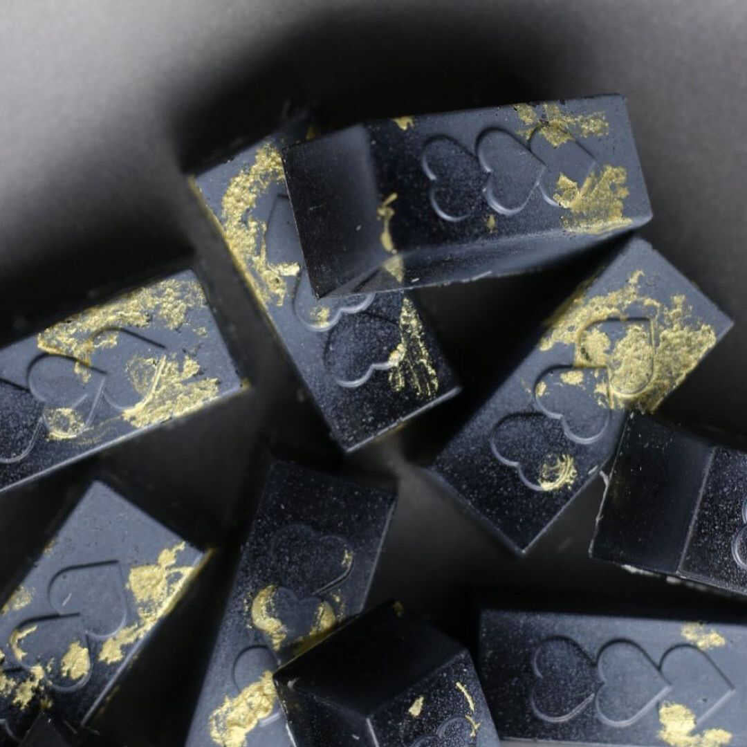 Rectangular Praline With Grooves Chocolate Mould No: 728