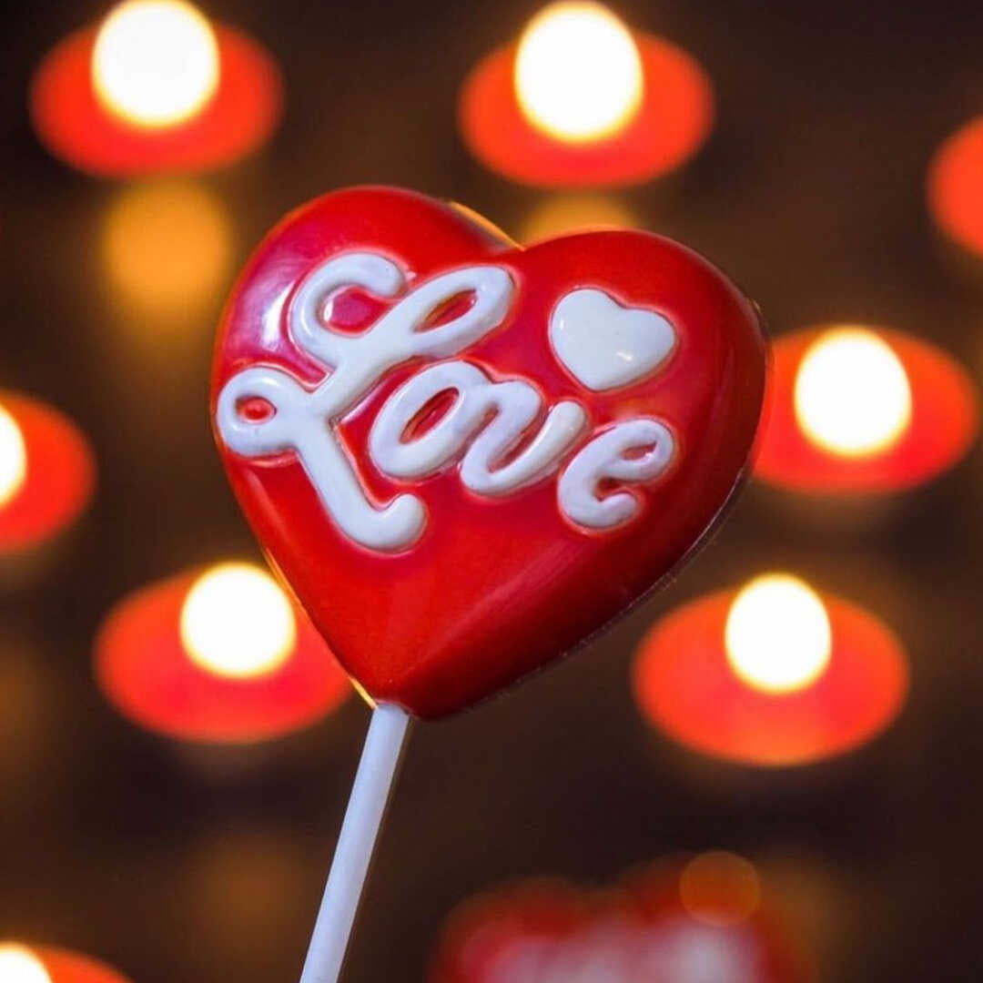 Heart Lollypop Chocolate Mould No: 691