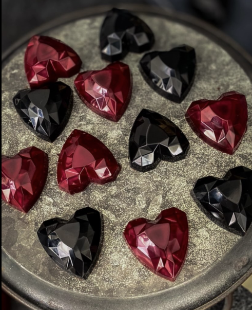 Geometric Heart Praline Chocolate Mould No: 545