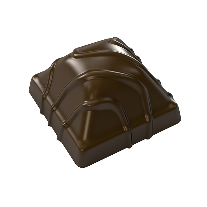 Striped Dome Square Chocolate Mould No: 959