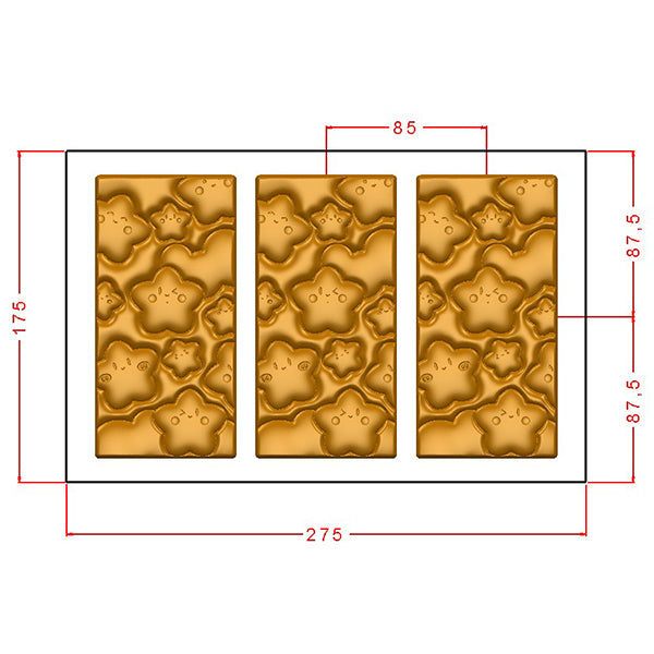 Tablet With Stars Chocolate Mould No: 924