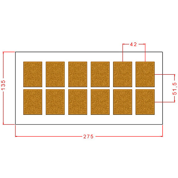 Rectangular With Texture Chocolate Mould No: 967