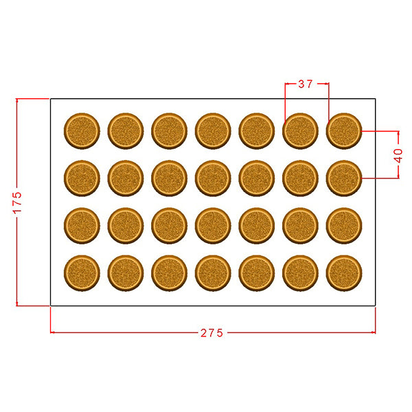Round Praline With Texture Chocolate Mould No: 970