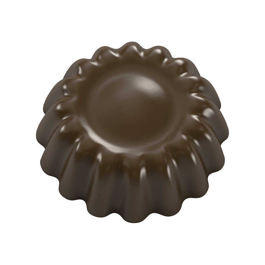 Round Floral Praline Chocolate Mould No: 56