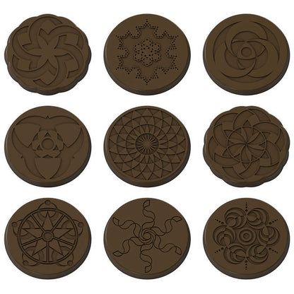 Assorted Design Disc Chocolate Mould No: 109