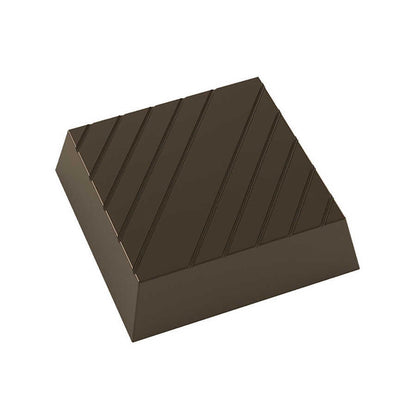 Square With Stripes Chocolate Mould No: 452
