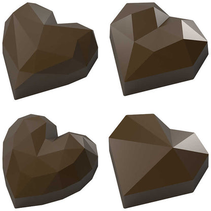 Diamond Hearts Chocolate Mould No: 812