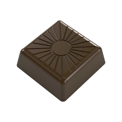 Square With Sun Imprint Chocolate Mould No: 365