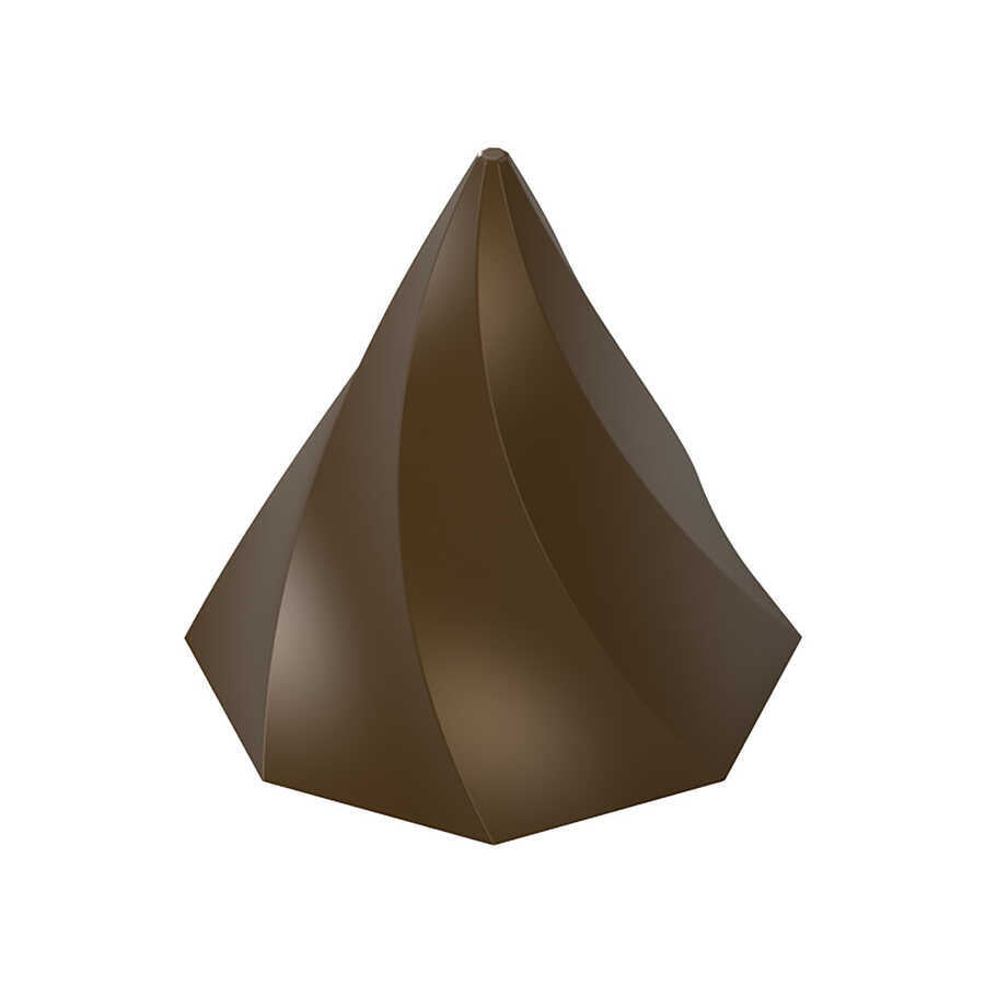Swirl Geometric Cone Praline Chocolate Mould No: 480