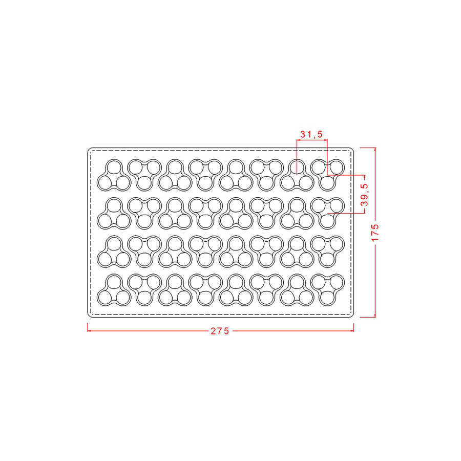 Fantasy Pralines Chocolate Mould No: 549