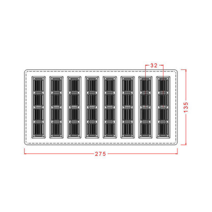 Bar Chocolate Mould No: 628