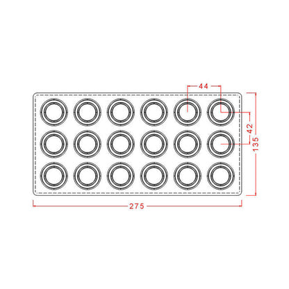 Multi-Level Round Praline Chocolate Mould No: 604