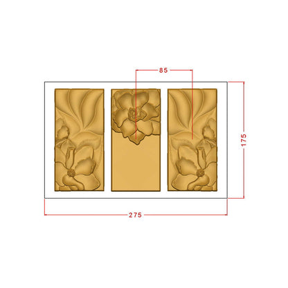 Tablets With Flowers Chocolate Mould No: 846