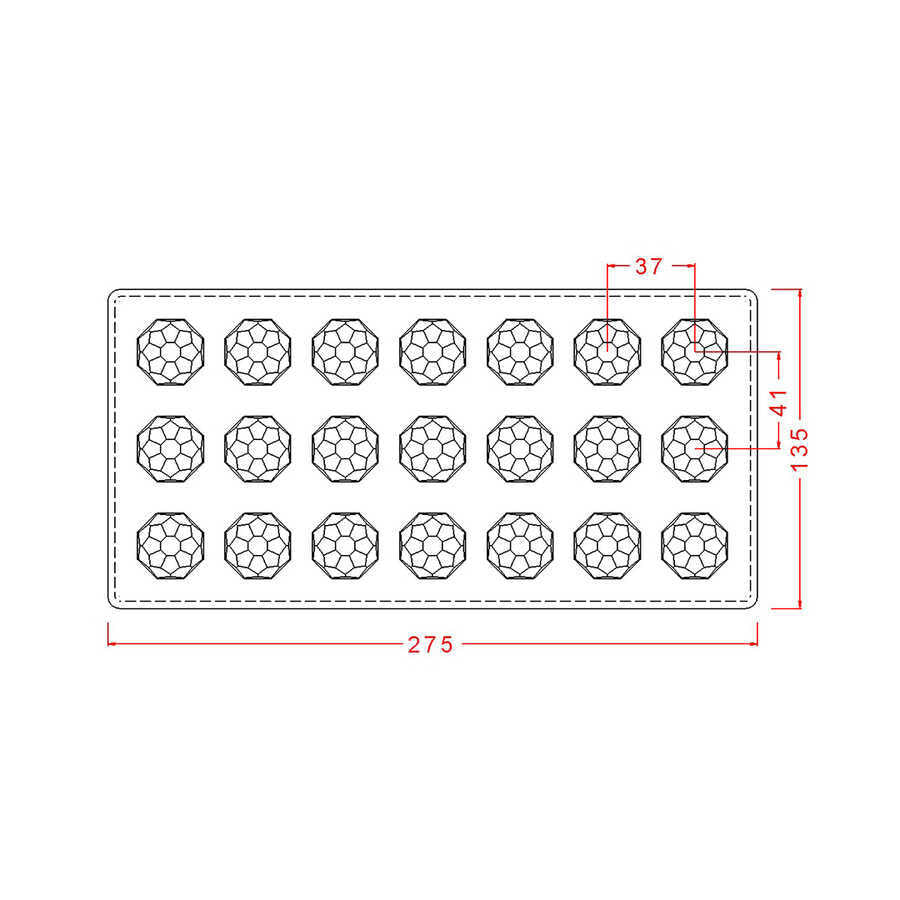 Geometric Praline Chocolate Mould No: 58