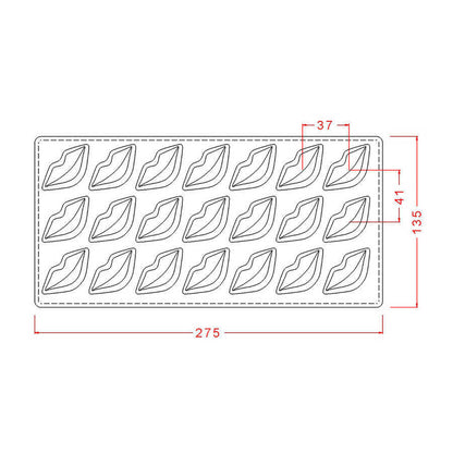 Lips Praline Chocolate Mould No: 125