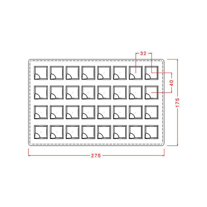 Square Pralines Chocolate Mould No: 620
