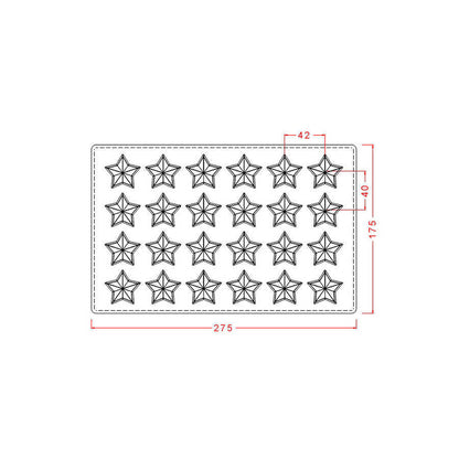 Star Praline Chocolate Mould No: 593