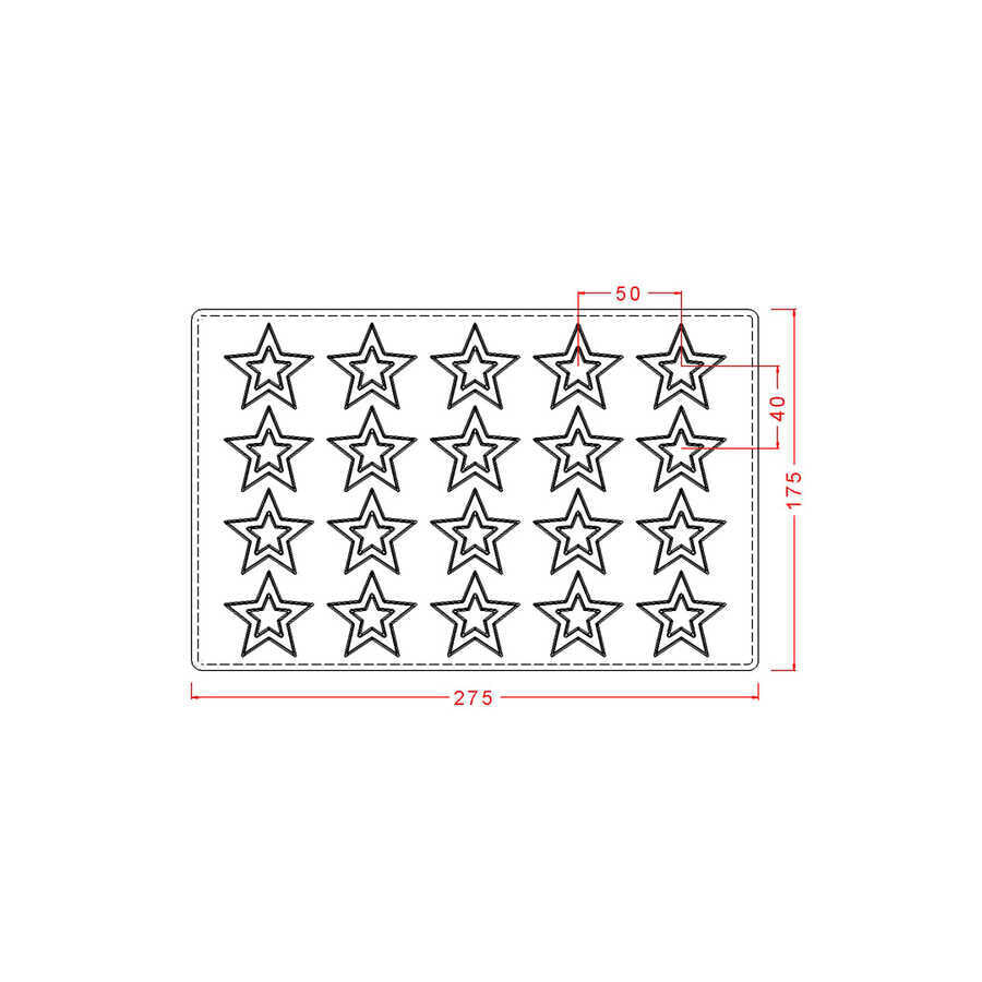Star Chocolate Mould No: 546