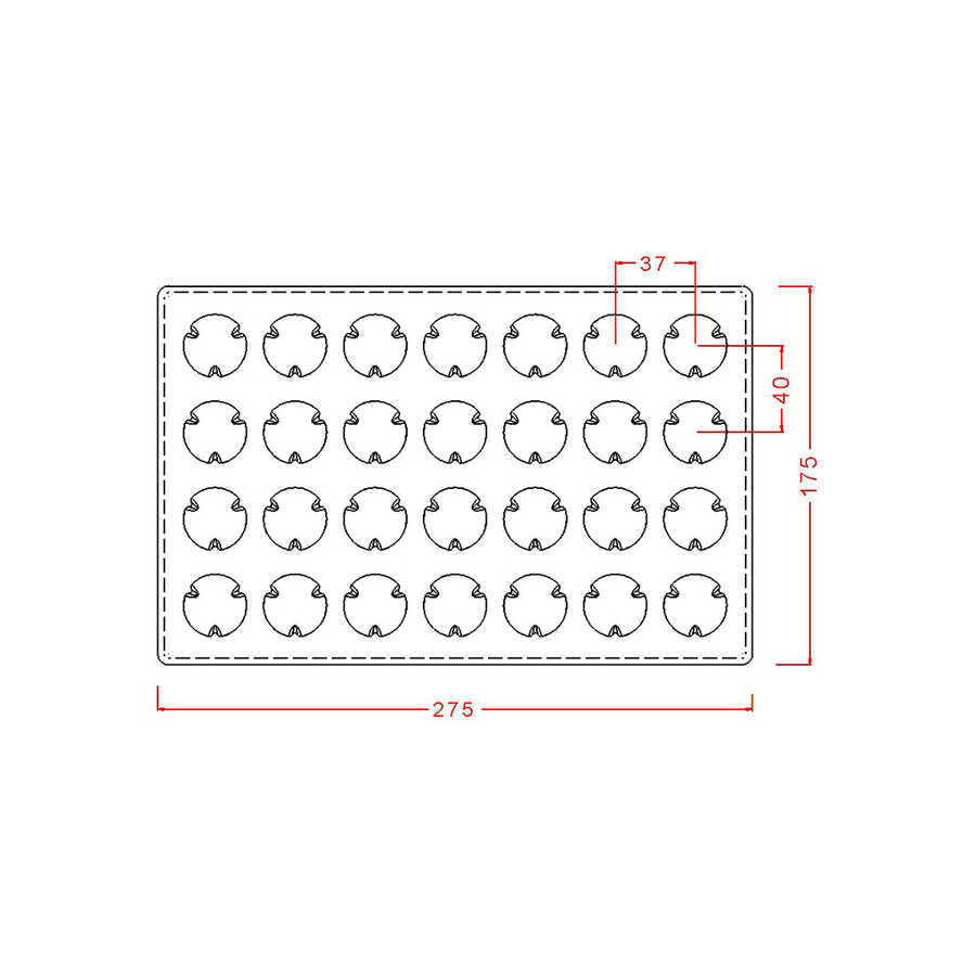 Dome Praline Chocolate Mould No: 739
