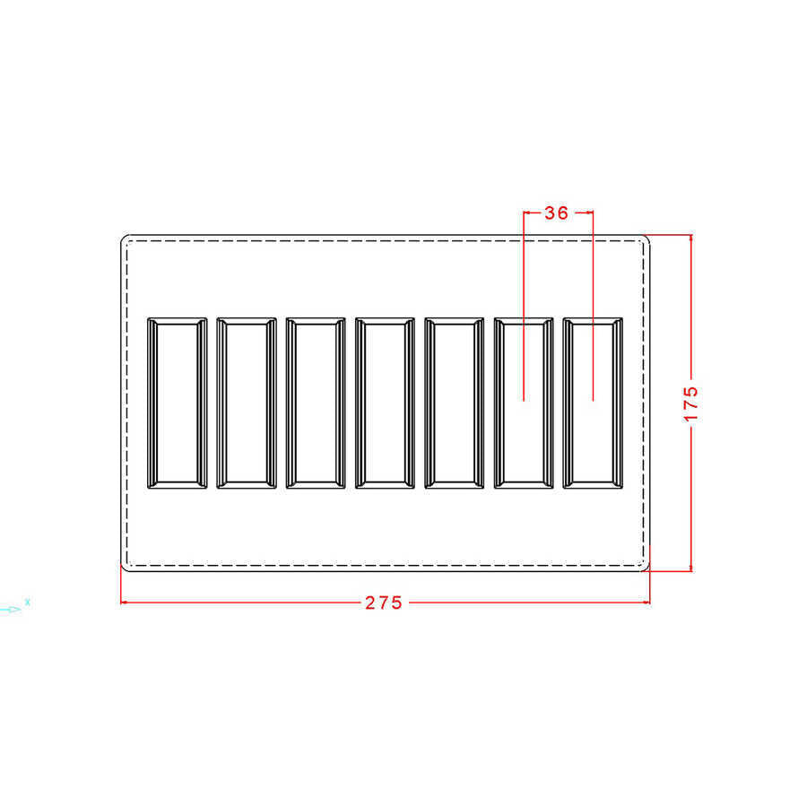 Bar Chocolate Mould No: 164