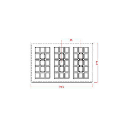 15-Piece Break Up Bar Chocolate Mould No: 666