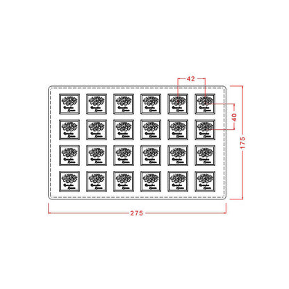 Ramadan Square Chocolate Mould No: 679