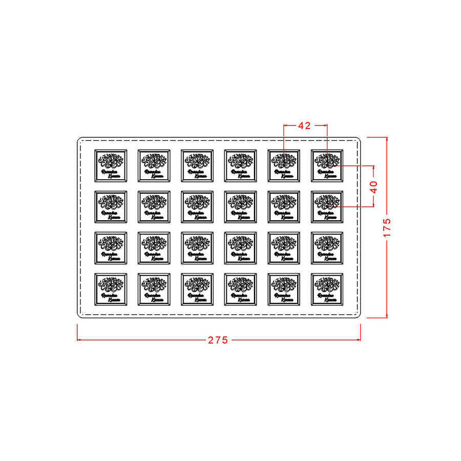 Ramadan Square Chocolate Mould No: 679