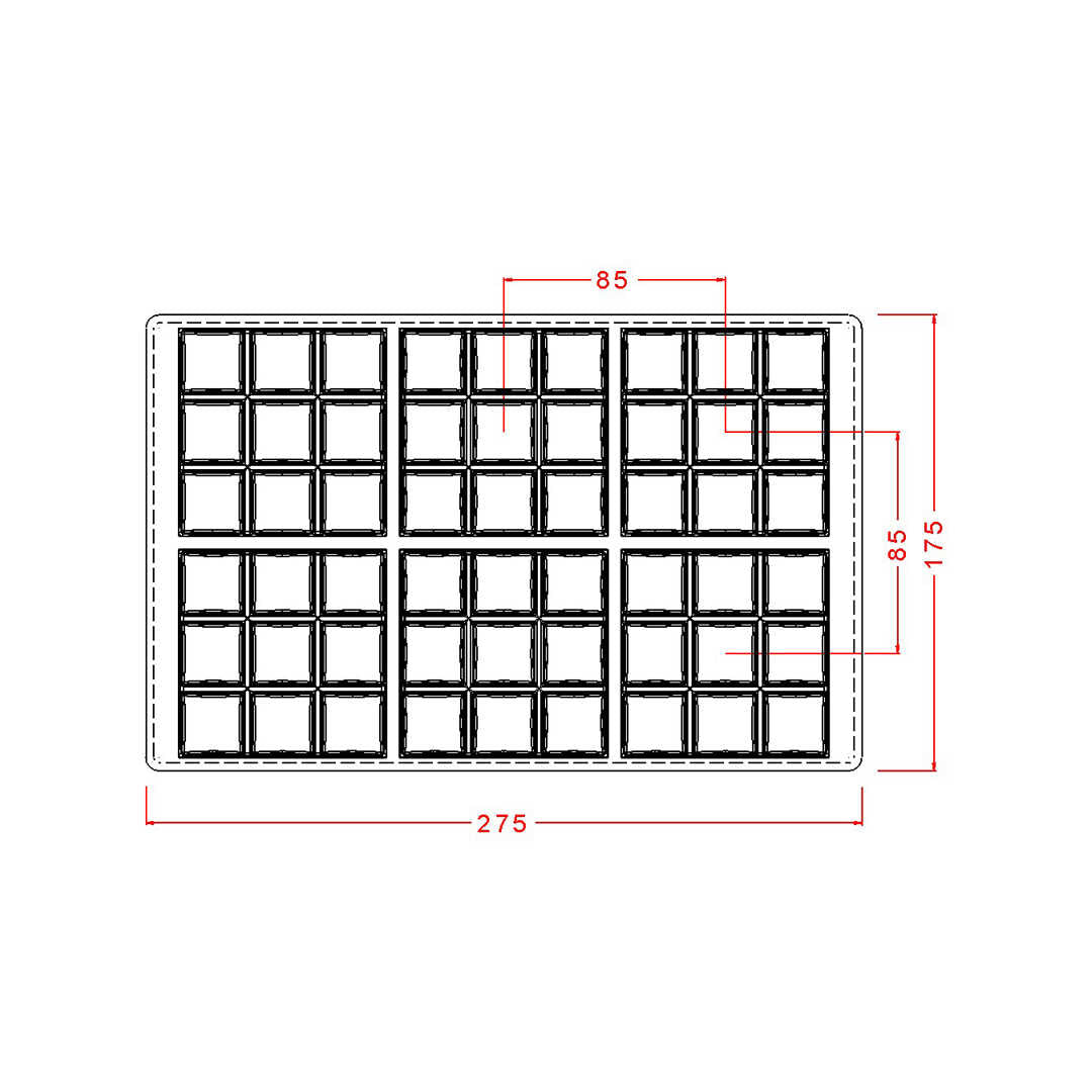 Tablet Chocolate Mould No: 668