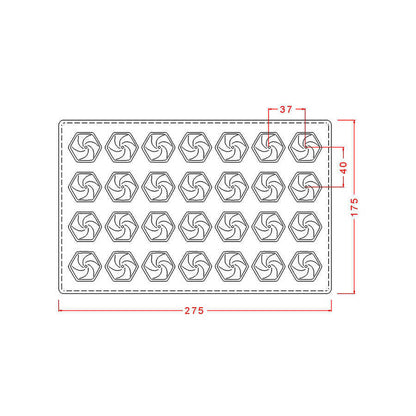 Hexagon Praline Chocolate Mould No: 379