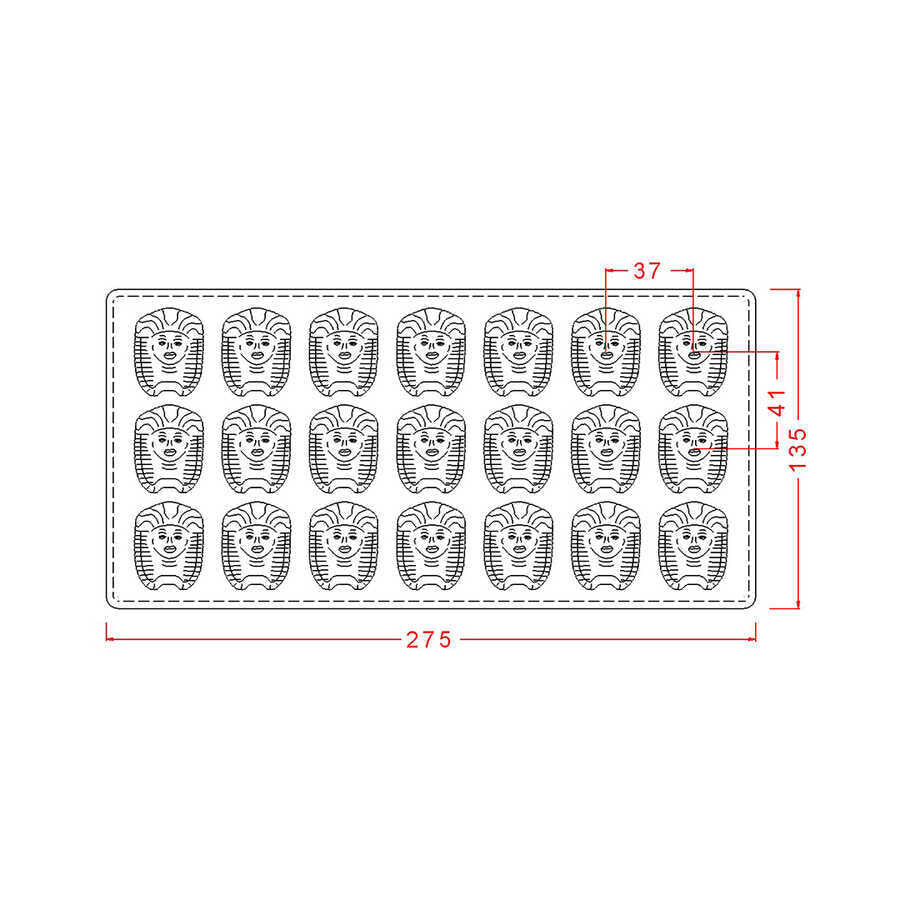 Pharaoh Praline Chocolate Mould No:63