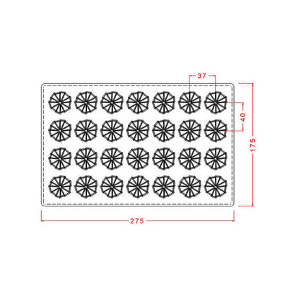 Round Praline Chocolate Mould No: 624