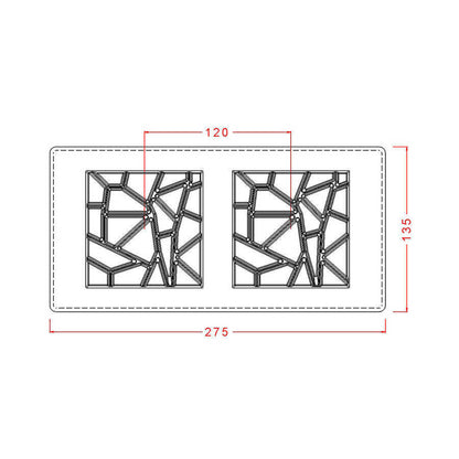 Patterned Break Up Bar Chocolate Mould No: 76