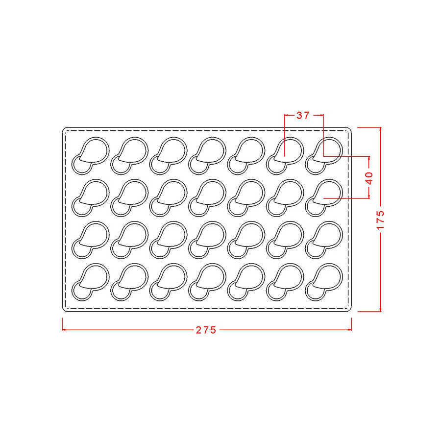 Praline Chocolate Mould No: 398