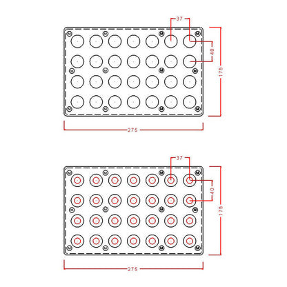 Mushroom Chocolate Mould – Open Top Double Magnetic (1.02″) No: 712