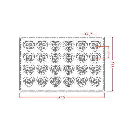Heart Praline Chocolate Mould No: 216