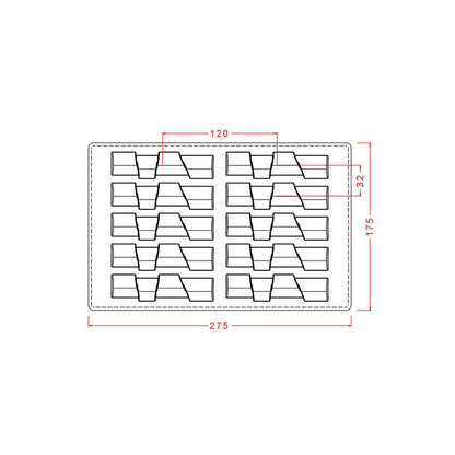 Bar Chocolate Mould No: 603