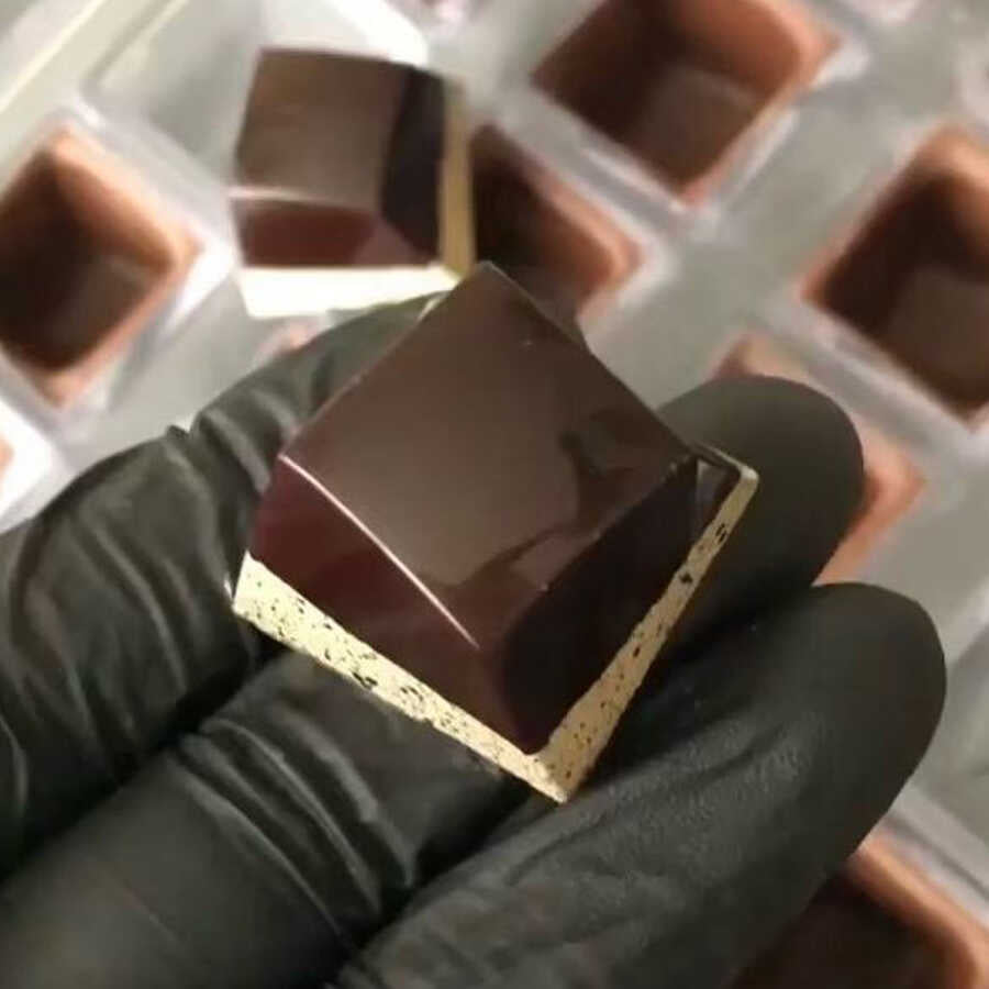 Square Praline Chocolate Mould No: 609