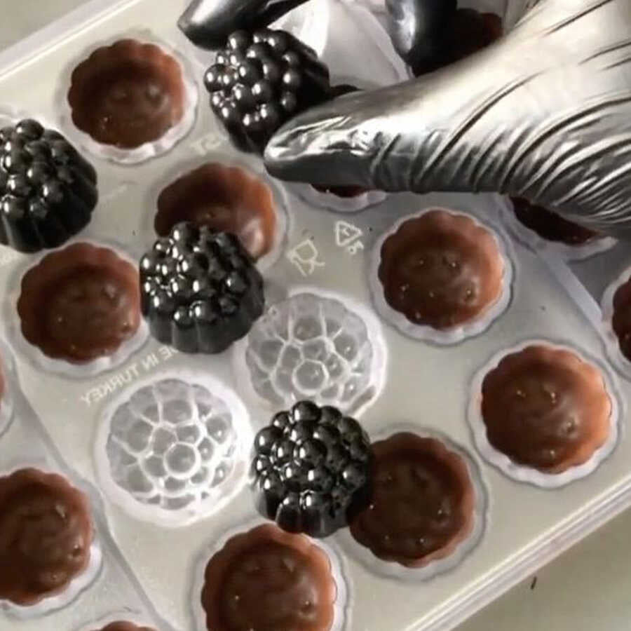Round Bubble Praline Chocolate Mould No: 477