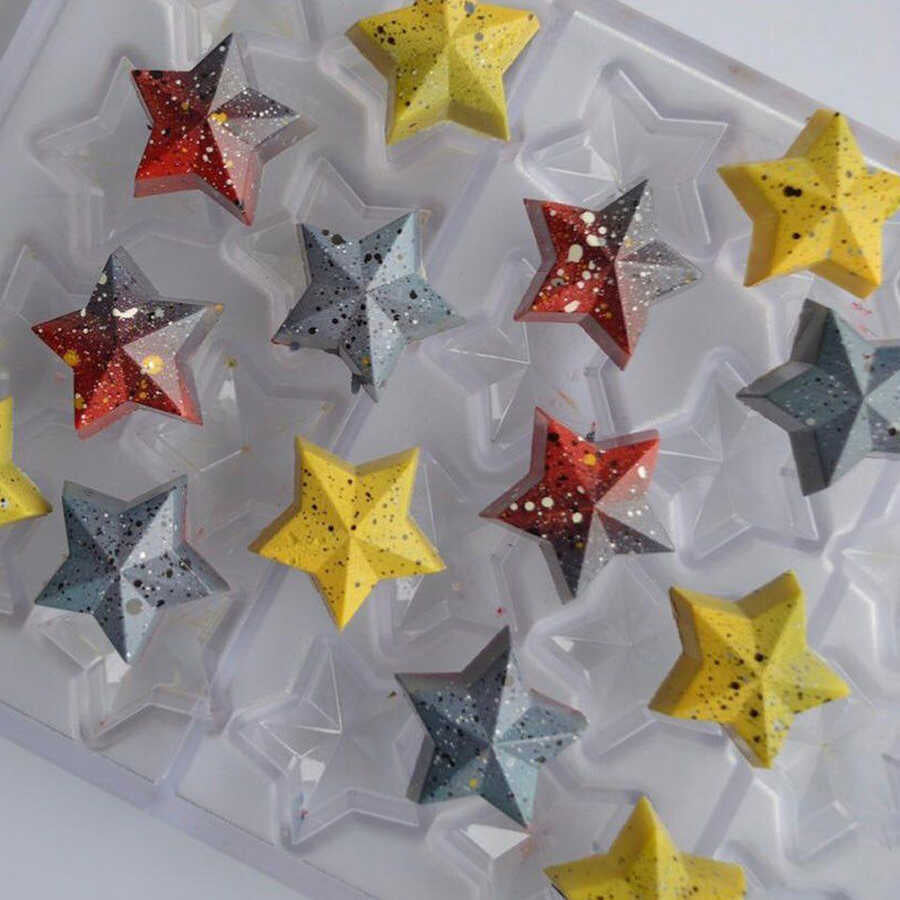 Star Praline Chocolate Mould No: 593