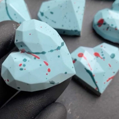 Diamond Hearts Chocolate Mould No: 812