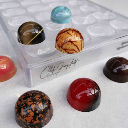 Praline Chocolate Mould – Smooth Dome (11g) No: 753